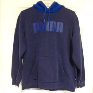 Puma Men's Sweater Navy Blue Casual Pullover Hoodie Sweatshirt Size‎ L
